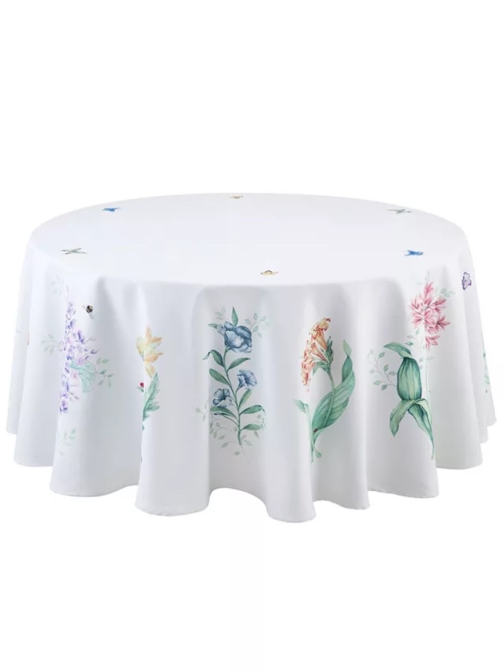 Lenox Butterfly Meadow Garden Tablecloth Multicolor 70 W X 70 L